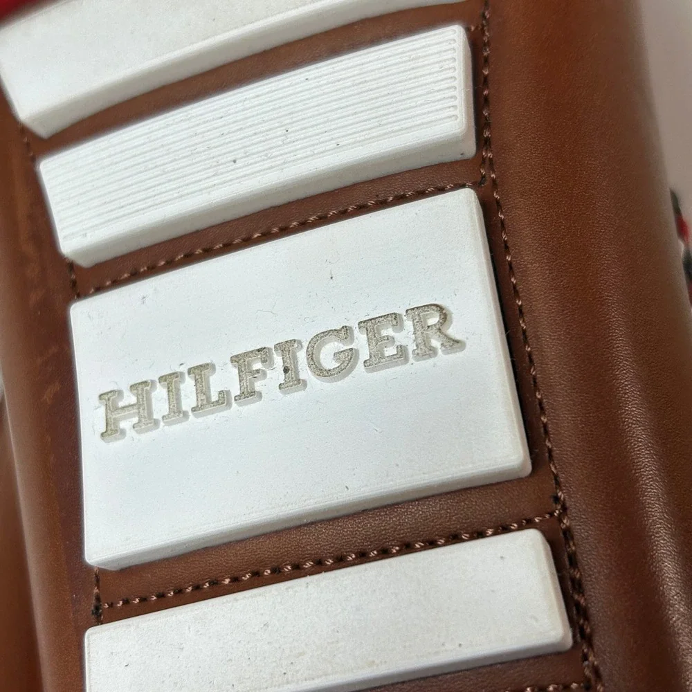 Tommy Hilfiger ARWAN Mens Brown Driving Loafers Size 10.5 MED Moc Toe Slip On
